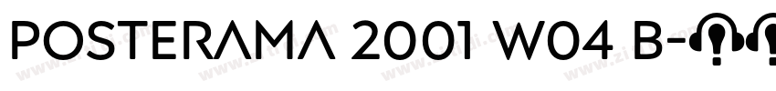 Posterama 2001 W04 B字体转换